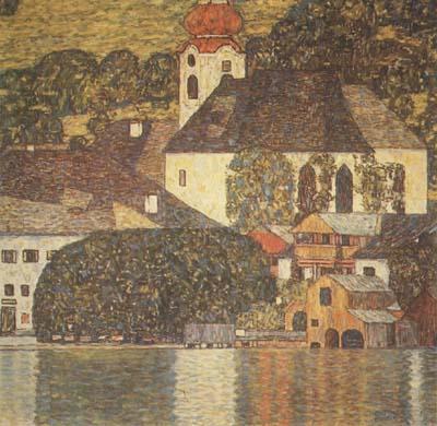Gustav Klimt Church at Unterach on Lake Atter (mk20) oil painting picture